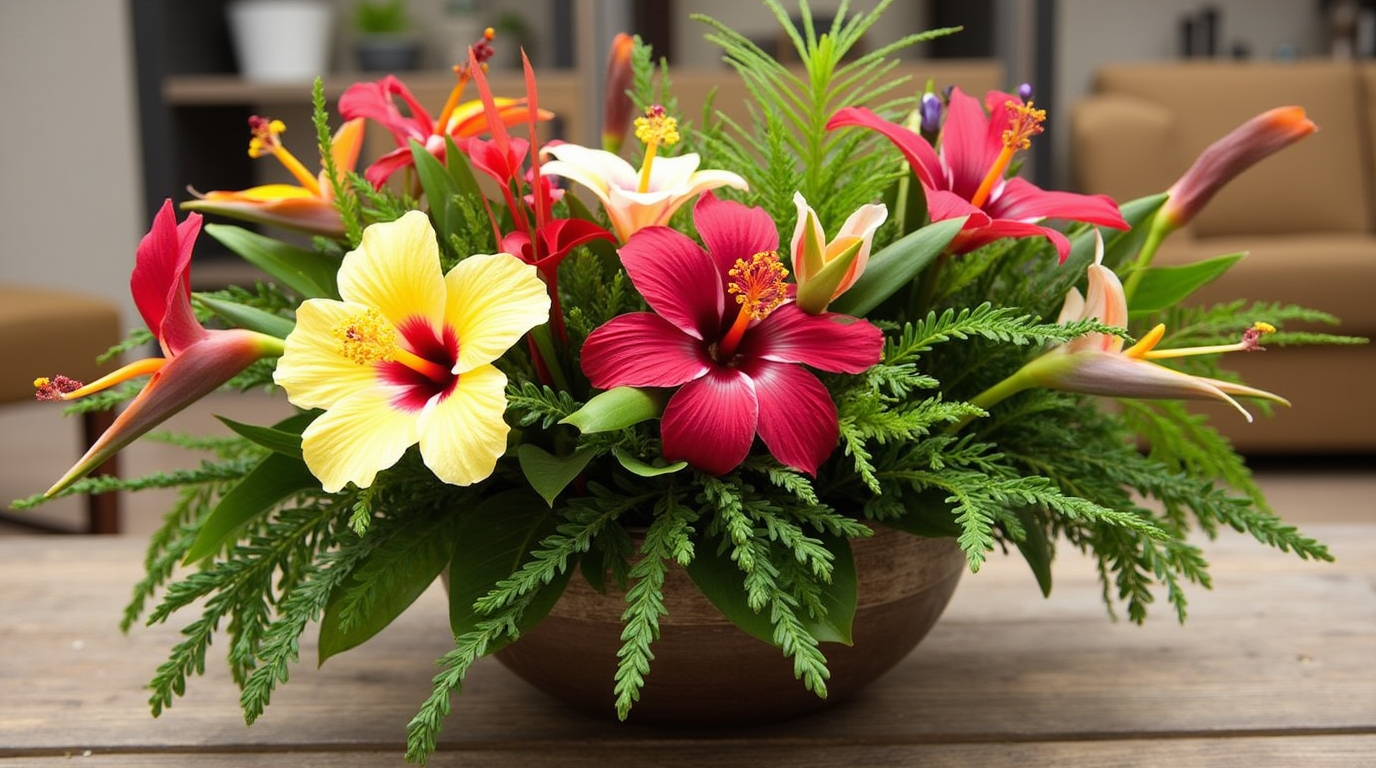 1_rustic_charm_centerpiece_vibrant_tropical_splash_bring_the_tropics_to_your_home_with_bold_flowers_uzyjwsfnv38023d83pdy_2